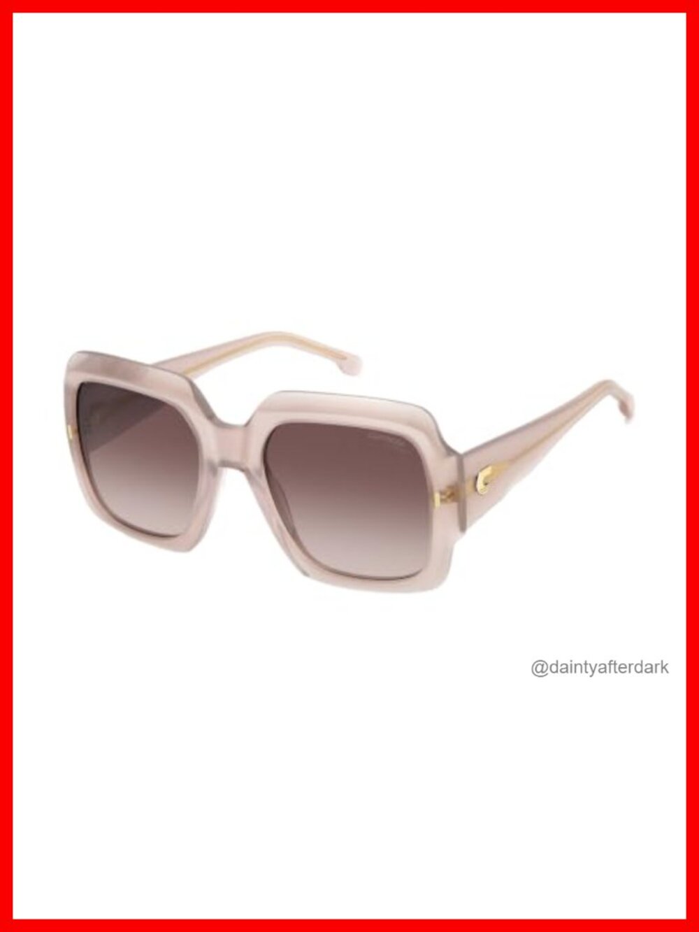 Carrera Square Acetate Sunglasses Full Frame Non-Polarized UV Protection